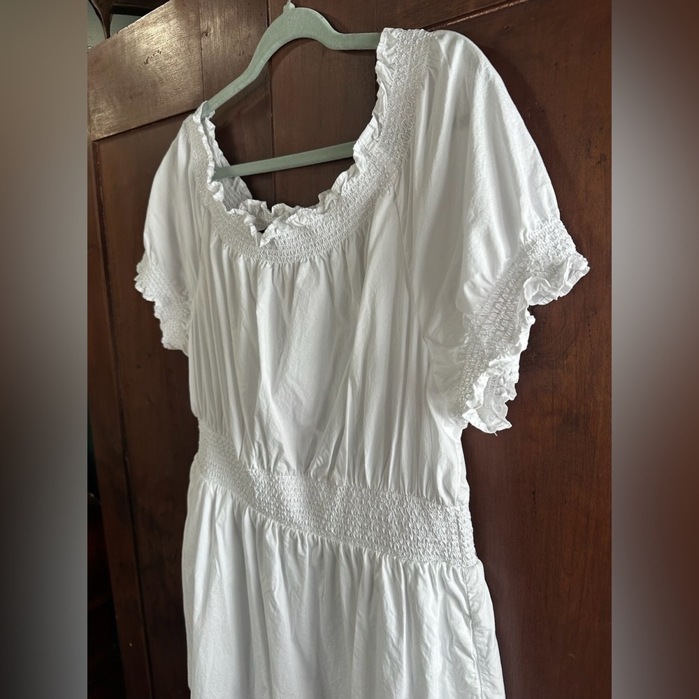 J. Crew Classic 100% Cotton White Mini Dress - Picture 5 of 10